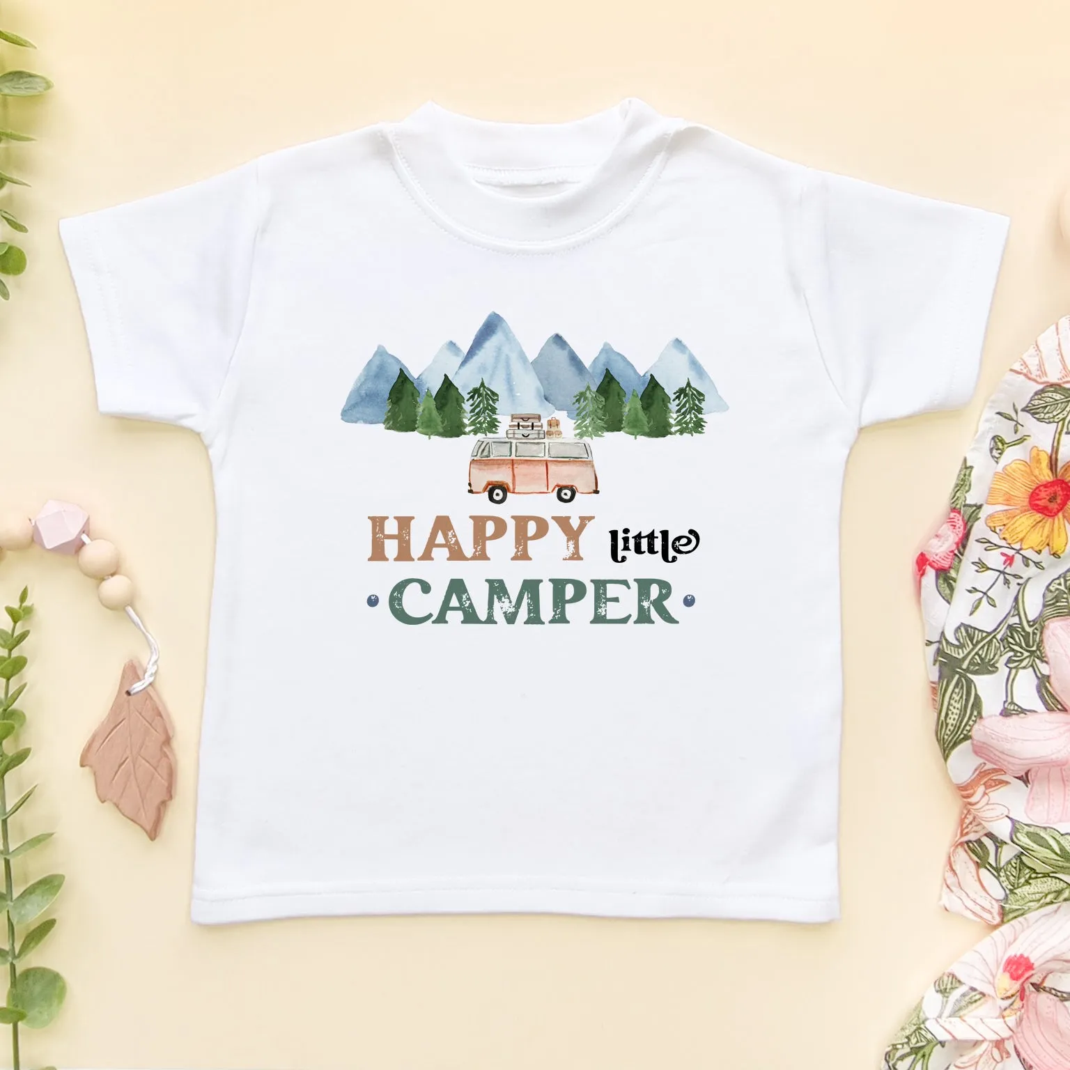 Happy Little Camper Toddler & Kids T Shirt