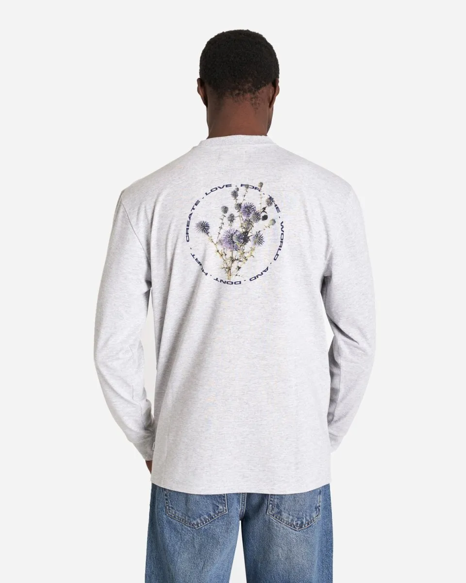 Harbour Crest L/S Tee - Snow Melange