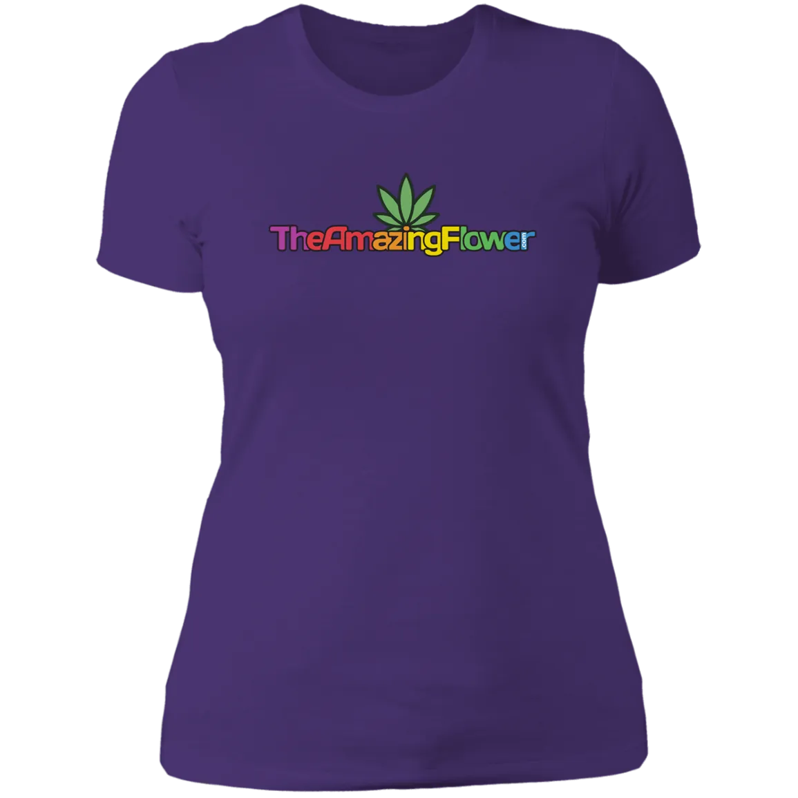 Hemp Leaf Multi-color Logo Women's T-Shirt
