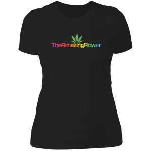 Hemp Leaf Multi-color Logo Women's T-Shirt