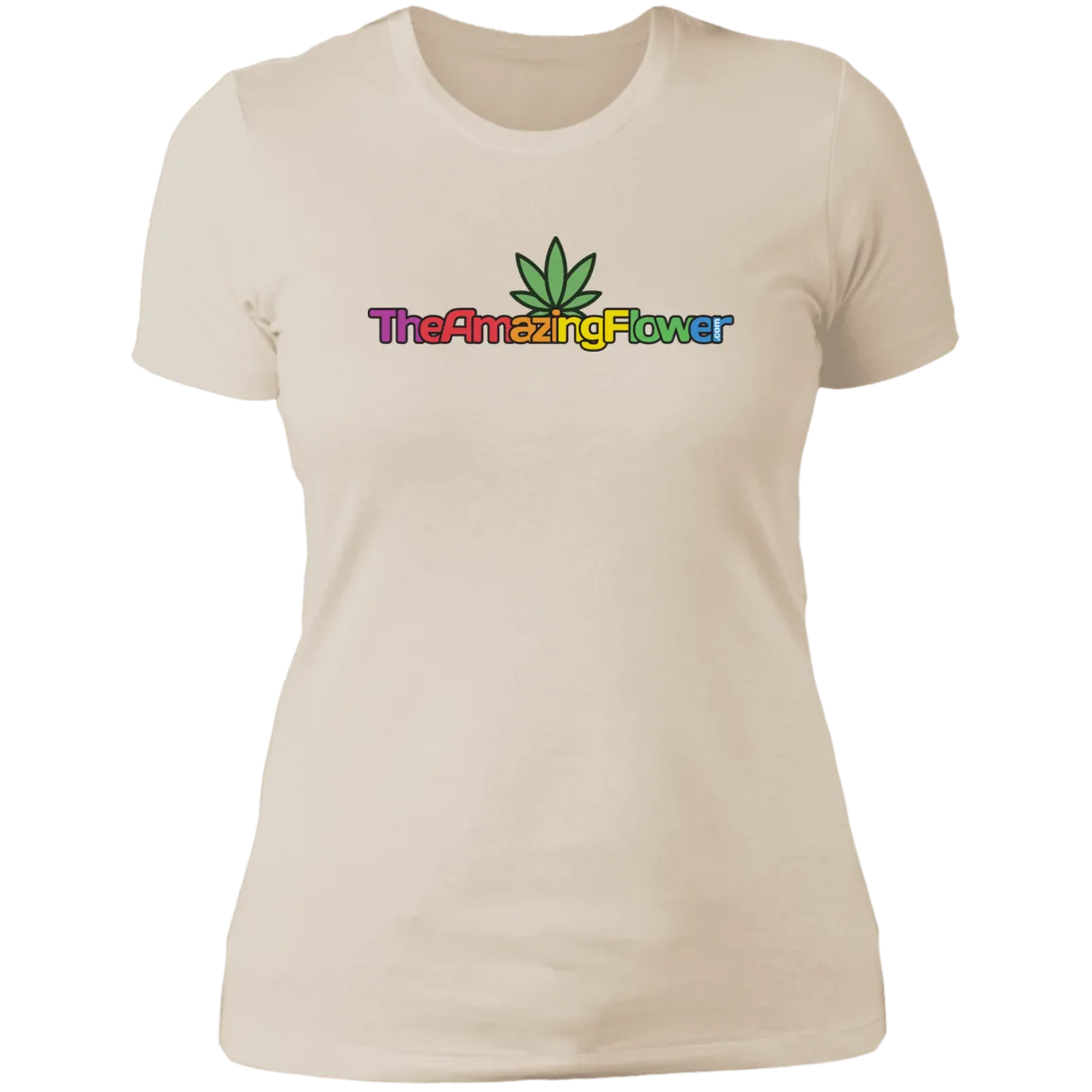 Hemp Leaf Multi-color Logo Women's T-Shirt