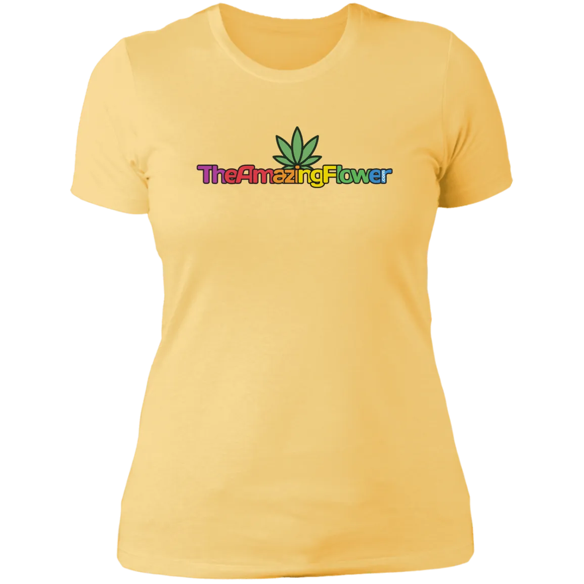 Hemp Leaf Multi-color Logo Women's T-Shirt