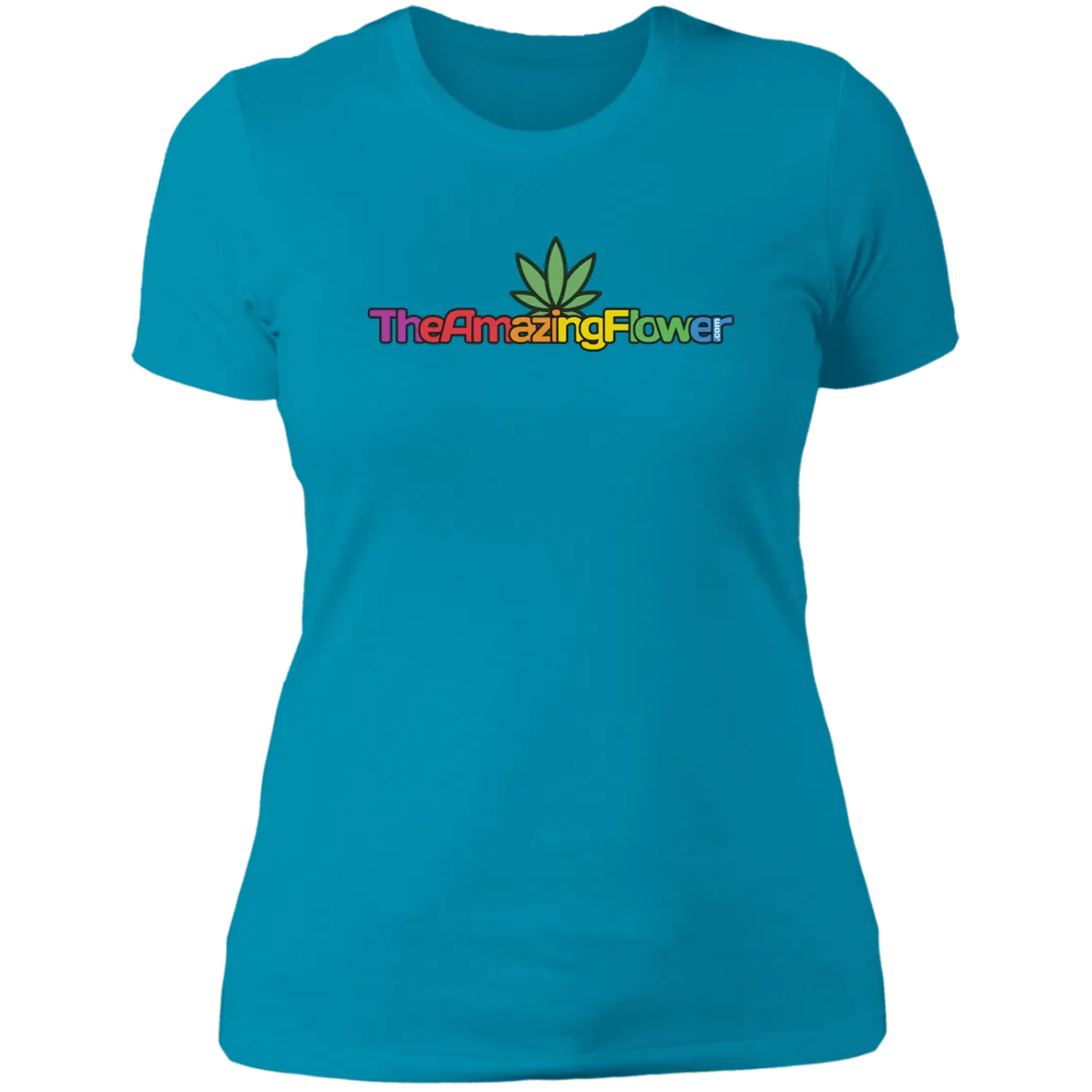 Hemp Leaf Multi-color Logo Women's T-Shirt