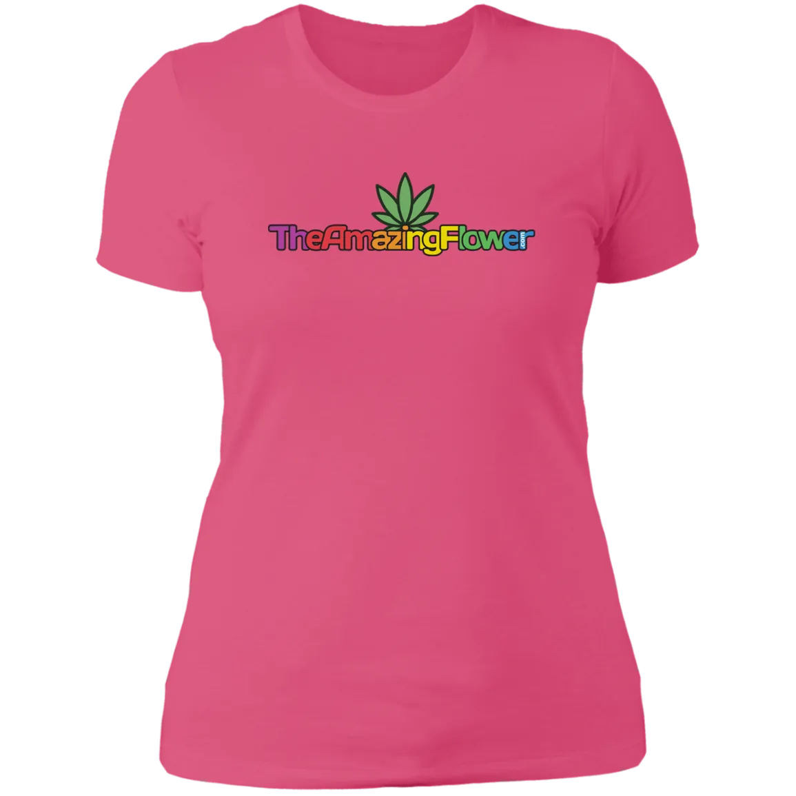 Hemp Leaf Multi-color Logo Women's T-Shirt