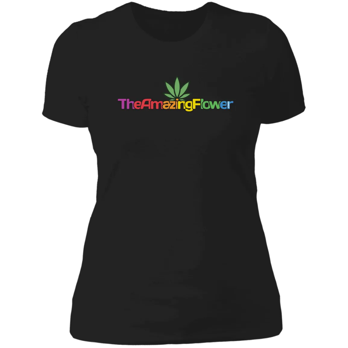 Hemp Leaf Multi-color Logo Women's T-Shirt