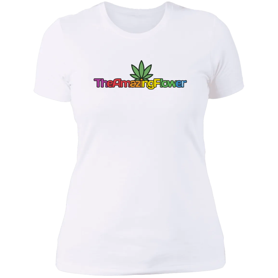 Hemp Leaf Multi-color Logo Women's T-Shirt