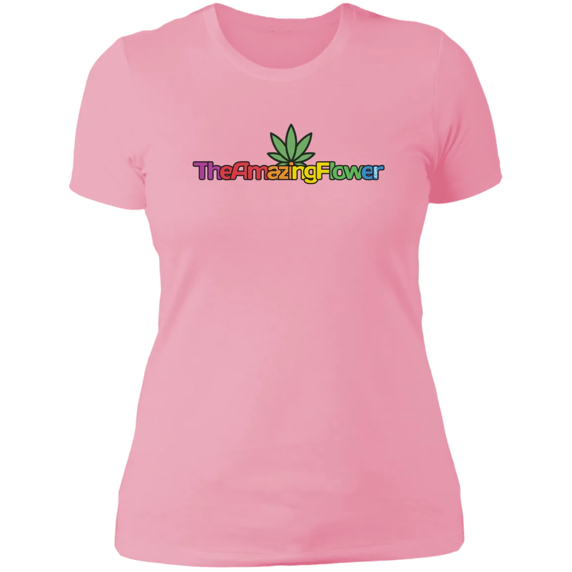 Hemp Leaf Multi-color Logo Women's T-Shirt