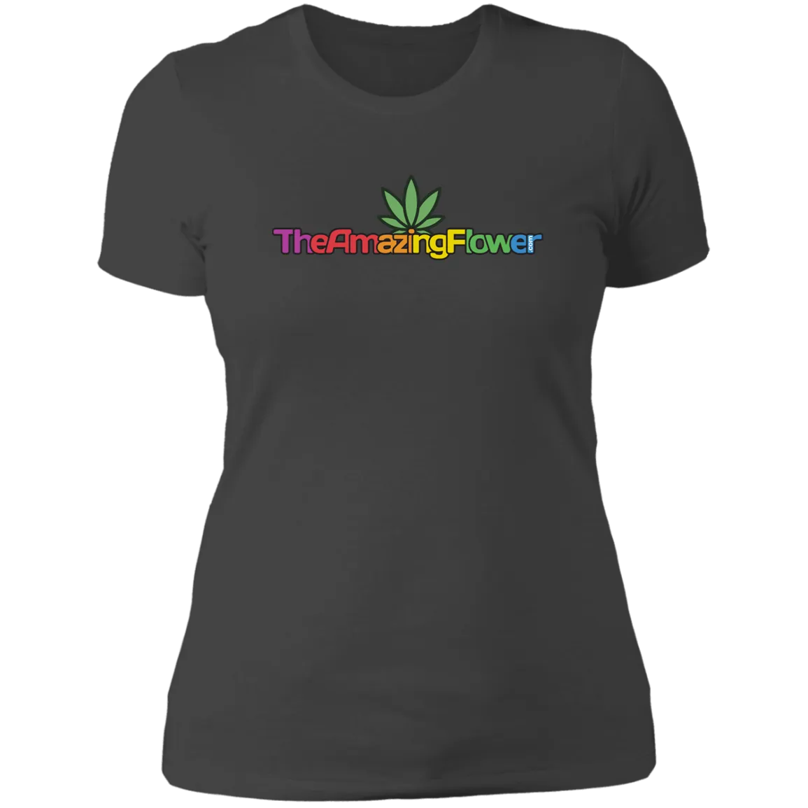 Hemp Leaf Multi-color Logo Women's T-Shirt