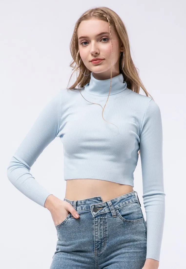 High Neck Crop Top