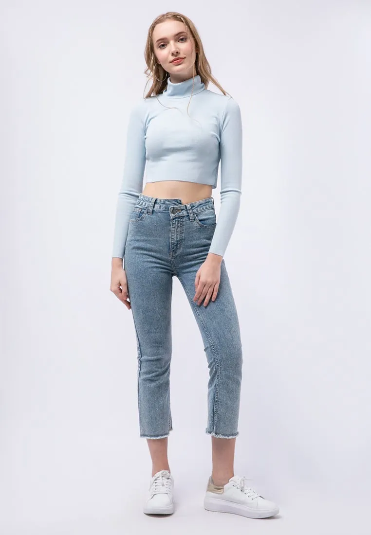 High Neck Crop Top