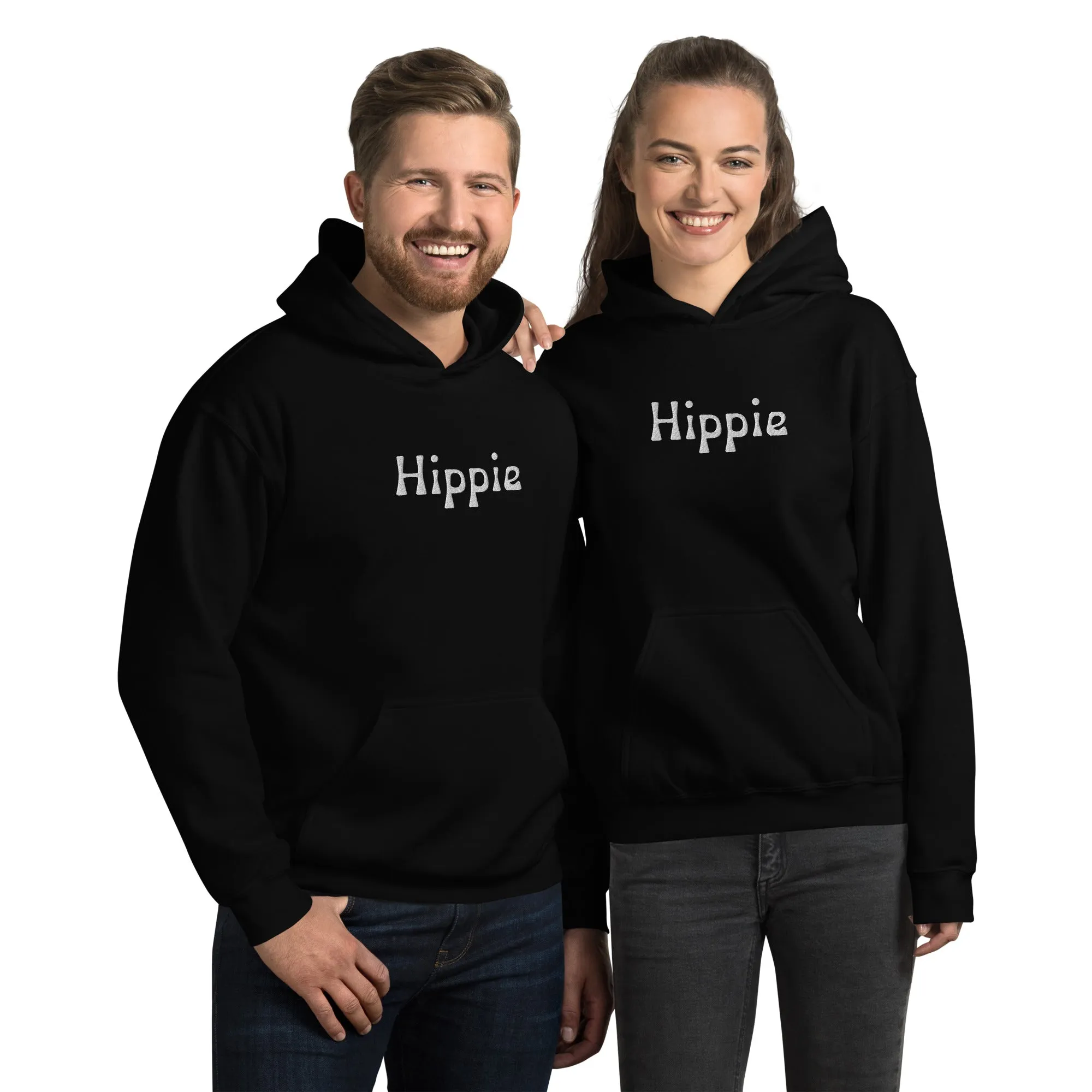 Hippie Embroidered Eco Hoodie