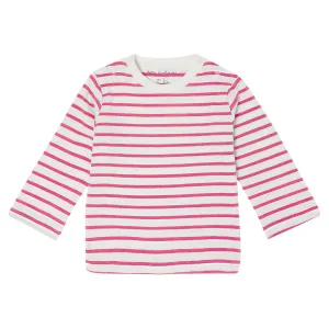 Hot Pink Breton Stripe Top