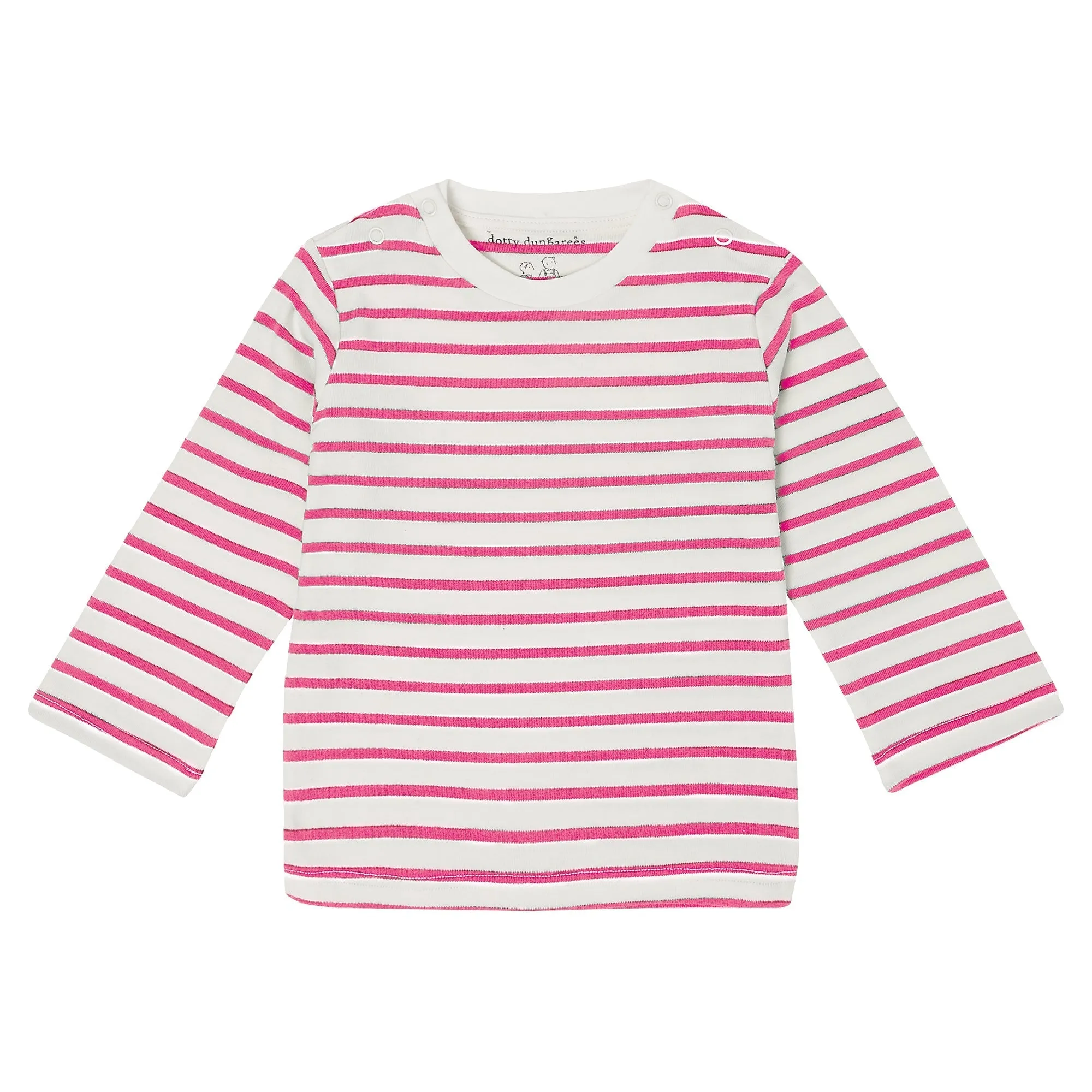 Hot Pink Breton Stripe Top