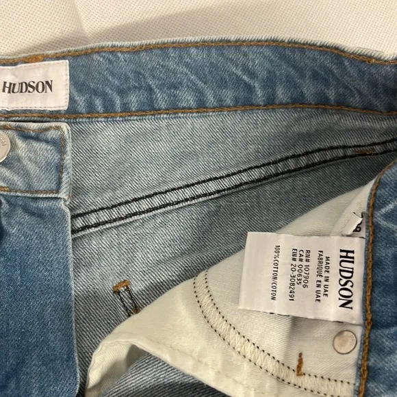 Hudson Denim Sade Embroidered Shorts Size 25 Butterfly Distressed Cut Off 29 8