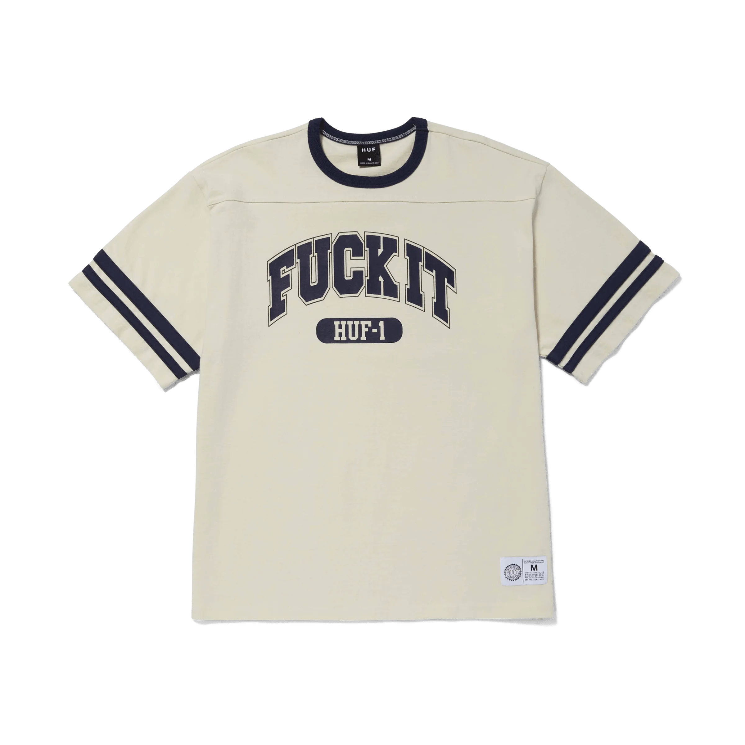 HUF Fuck It Football Shirt Ivory