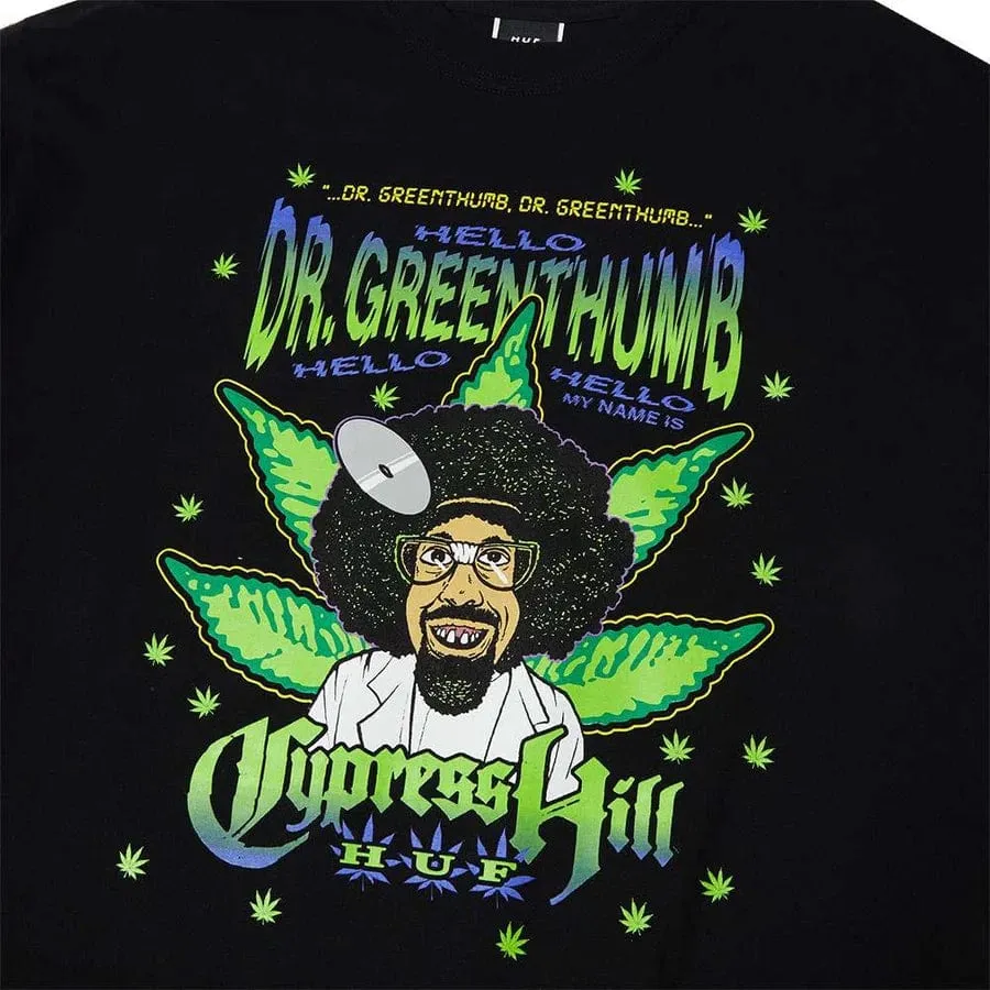 Huf x Cypress Hill Dr Greenthumb T-Shirt Black