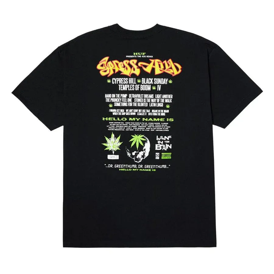Huf x Cypress Hill Dr Greenthumb T-Shirt Black