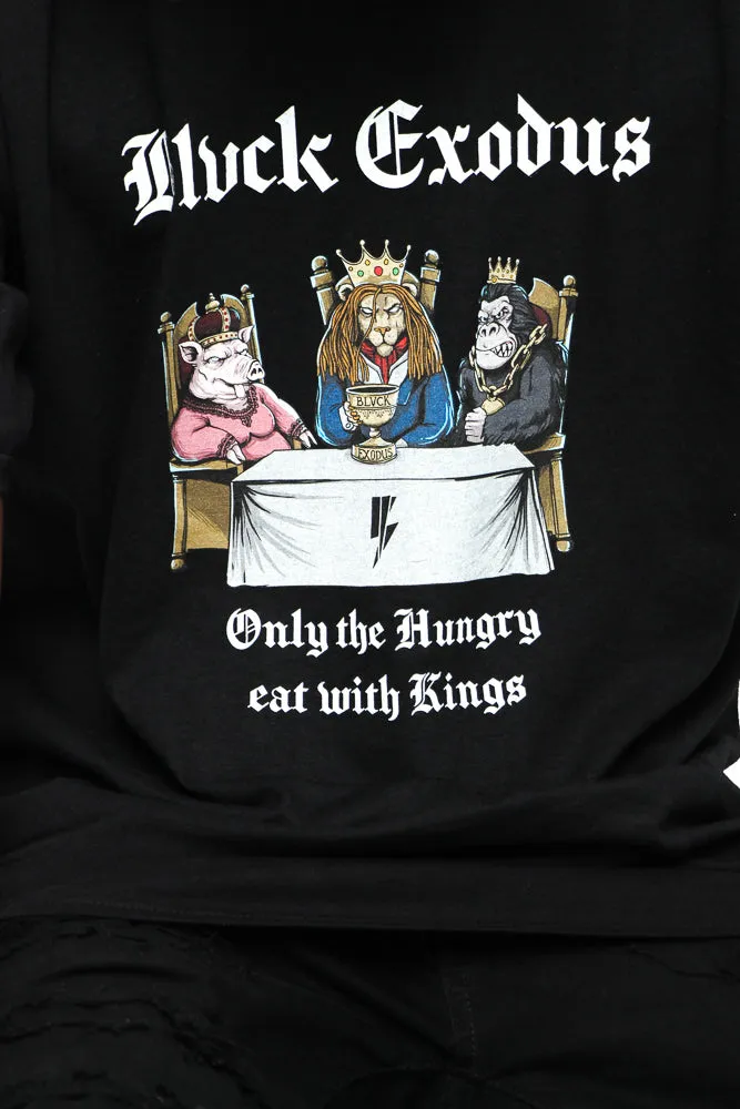 Hungry Kings Vintage Black Tee