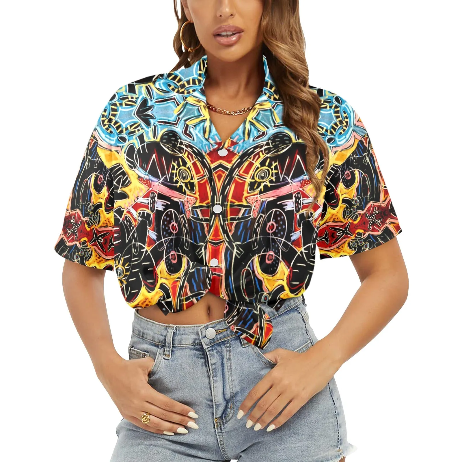 Indian Miniature Women's Hawaiian Shirt