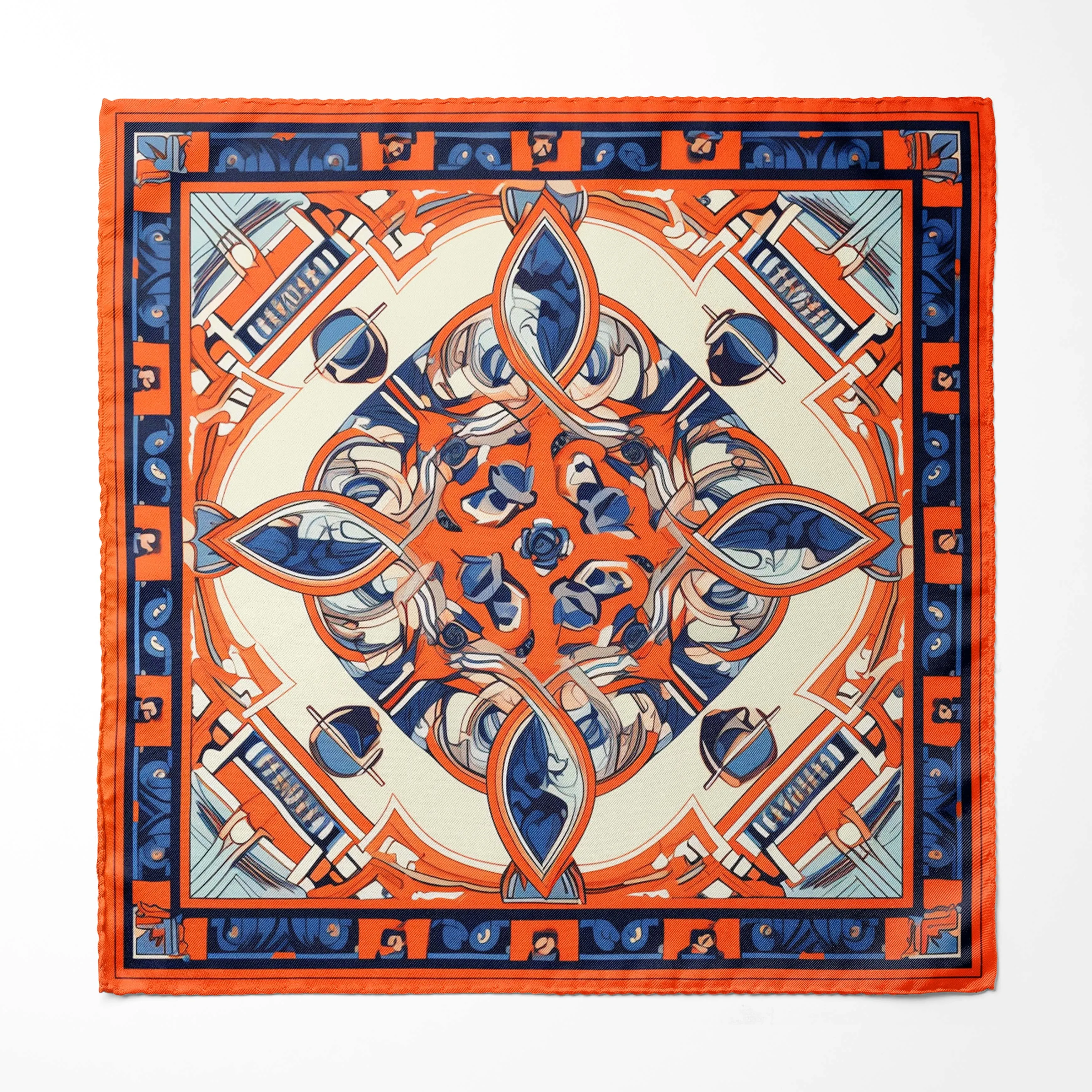 INDIAN VINTAGE SILK POCKET SQUARE