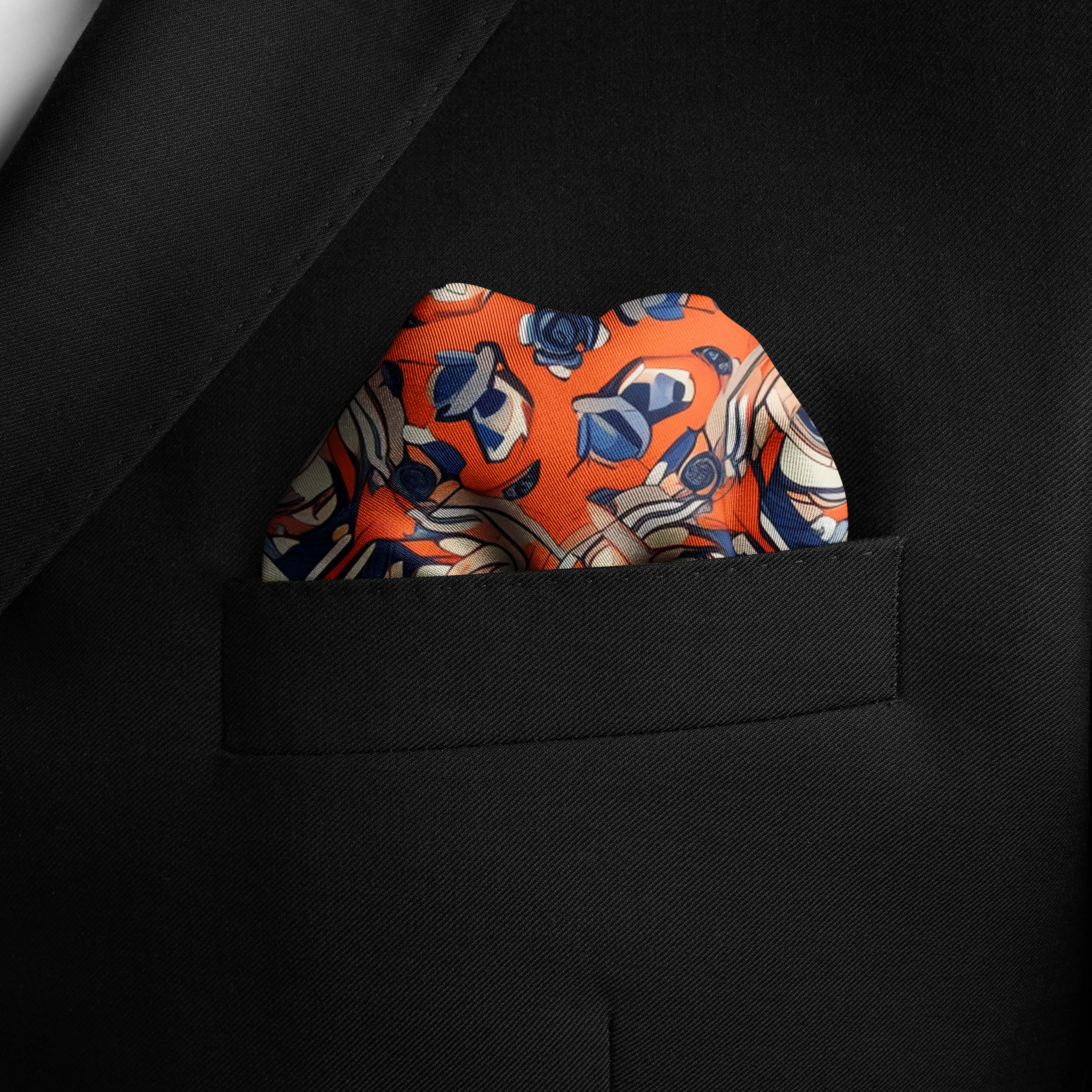 INDIAN VINTAGE SILK POCKET SQUARE