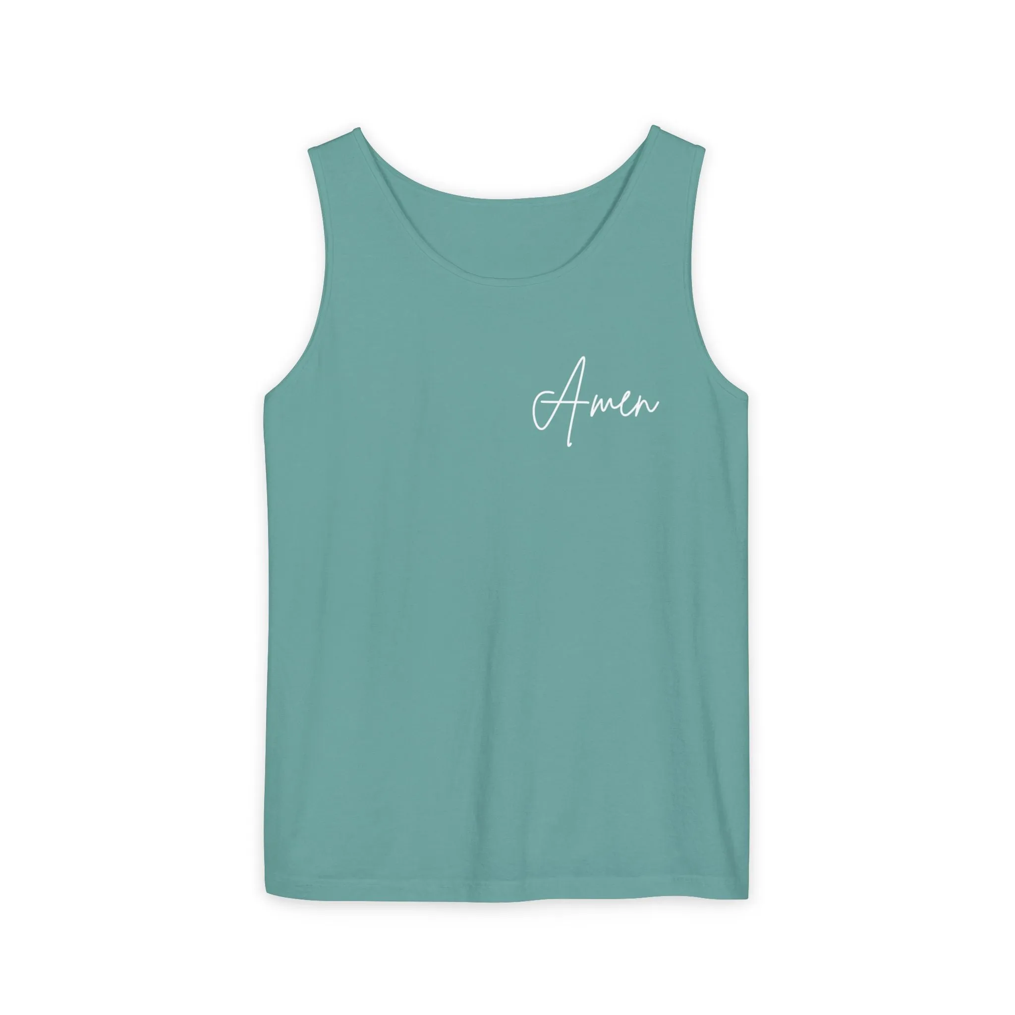 Inspirational Unisex Tank Top - "Amen" | Perfect for Summer, Workouts, Gratitude | Gift for Faith, Relaxation, Vacation