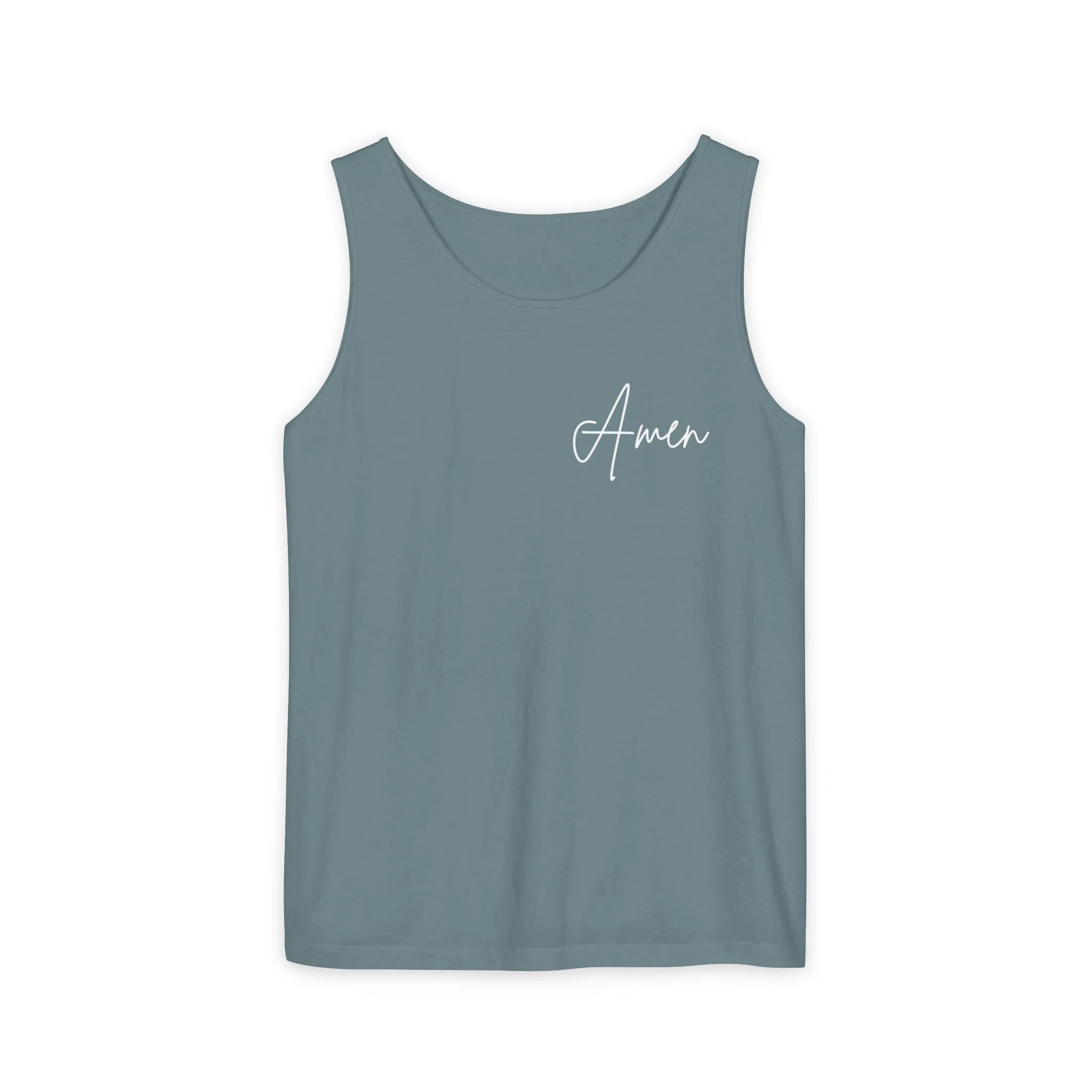 Inspirational Unisex Tank Top - "Amen" | Perfect for Summer, Workouts, Gratitude | Gift for Faith, Relaxation, Vacation