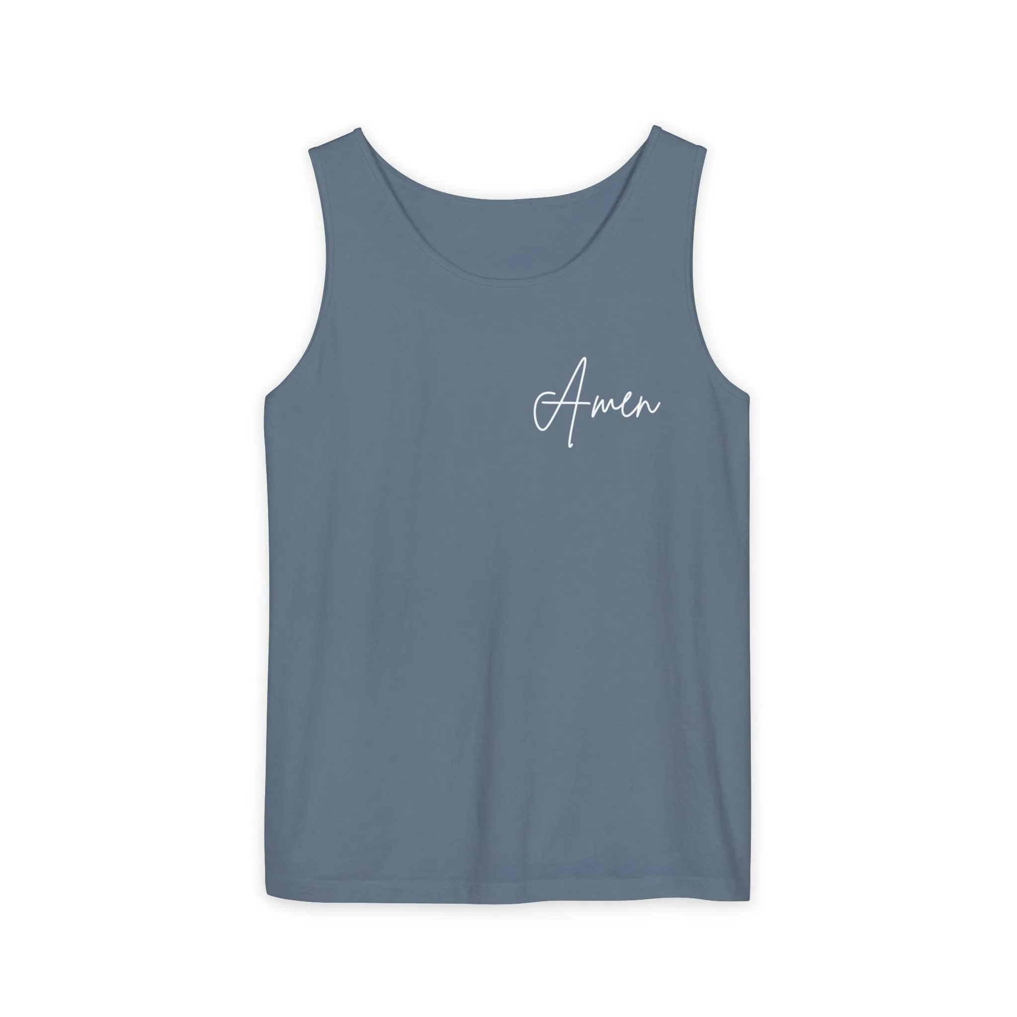 Inspirational Unisex Tank Top - "Amen" | Perfect for Summer, Workouts, Gratitude | Gift for Faith, Relaxation, Vacation
