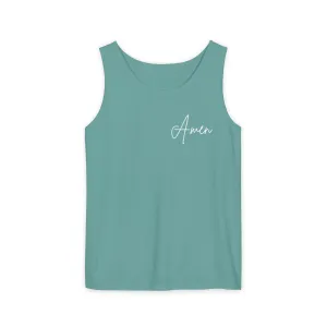 Inspirational Unisex Tank Top - "Amen" | Perfect for Summer, Workouts, Gratitude | Gift for Faith, Relaxation, Vacation