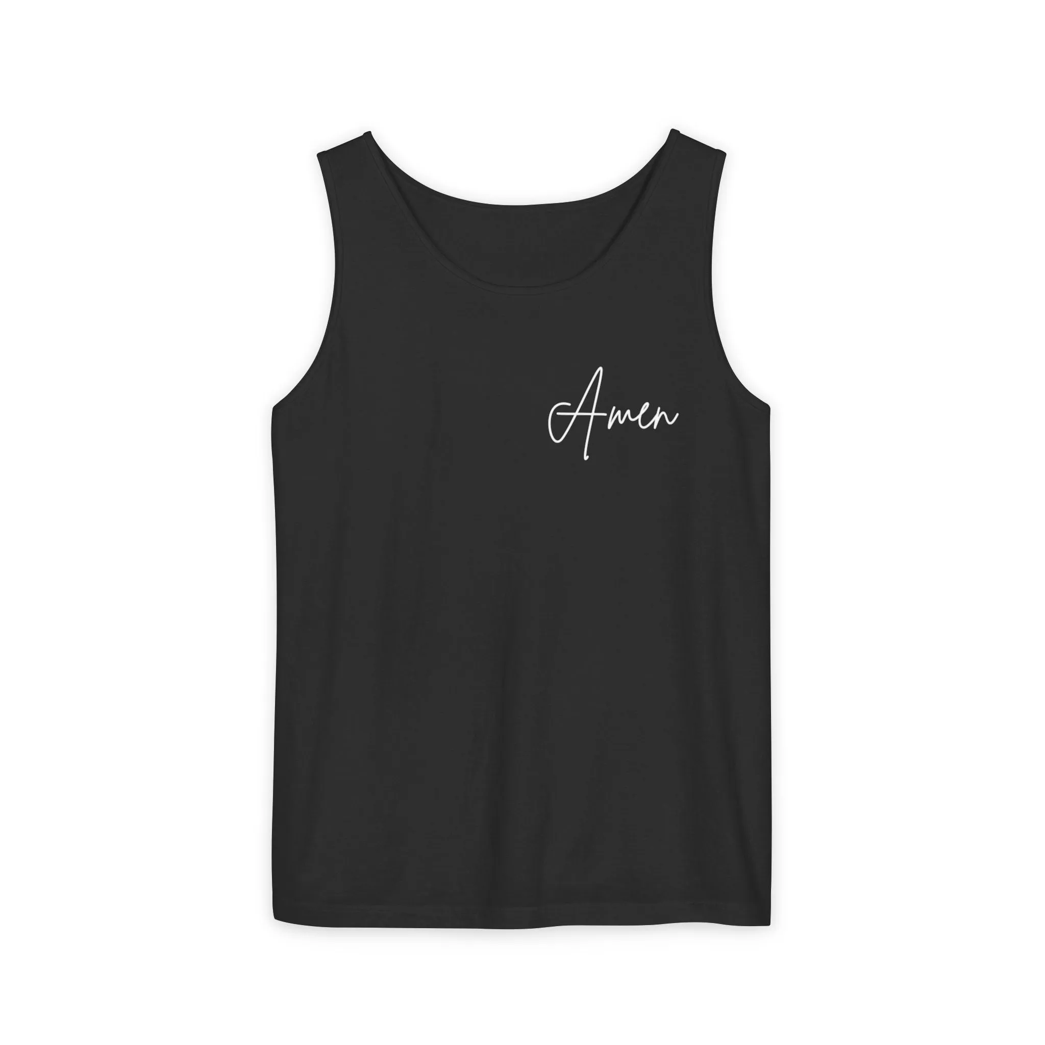 Inspirational Unisex Tank Top - "Amen" | Perfect for Summer, Workouts, Gratitude | Gift for Faith, Relaxation, Vacation