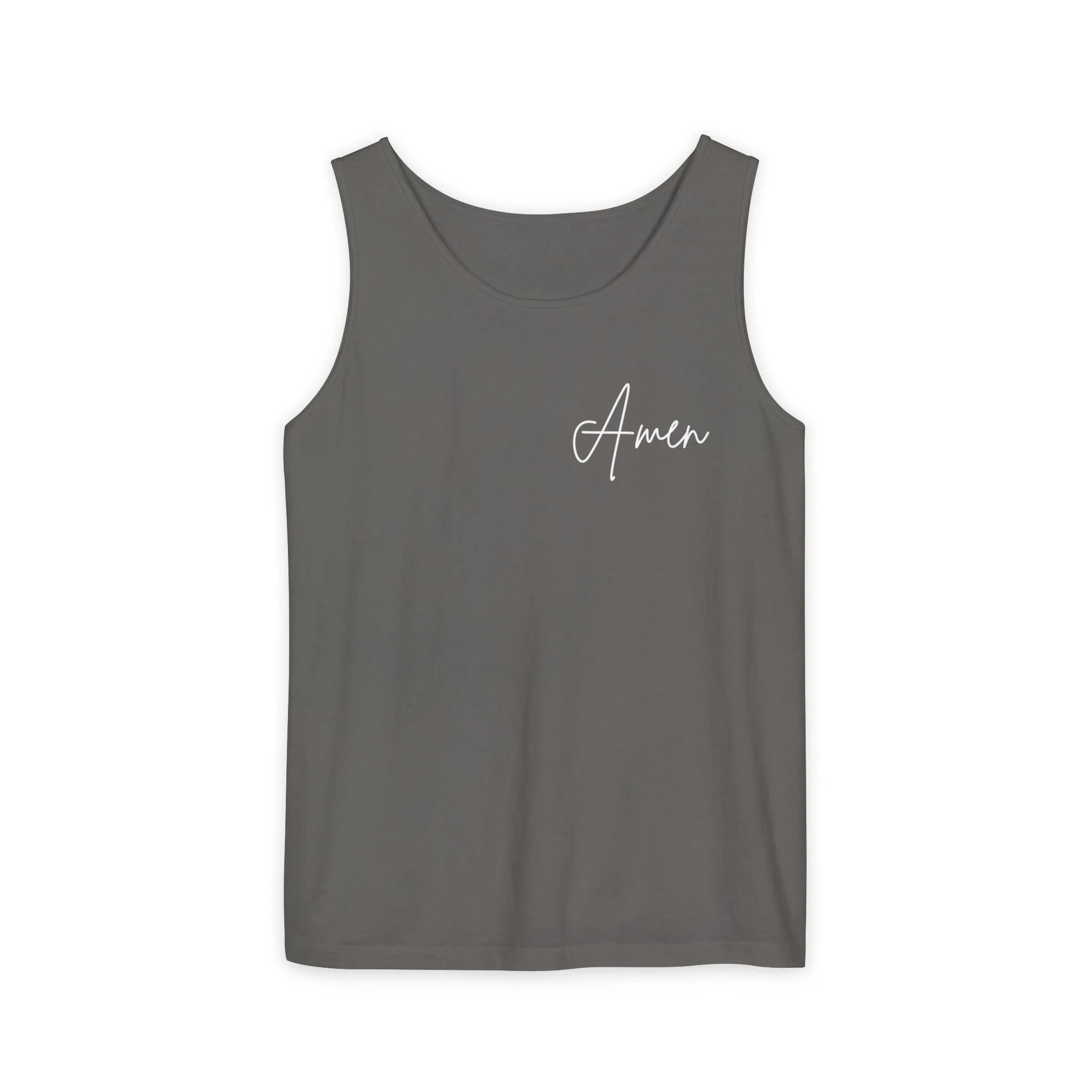 Inspirational Unisex Tank Top - "Amen" | Perfect for Summer, Workouts, Gratitude | Gift for Faith, Relaxation, Vacation
