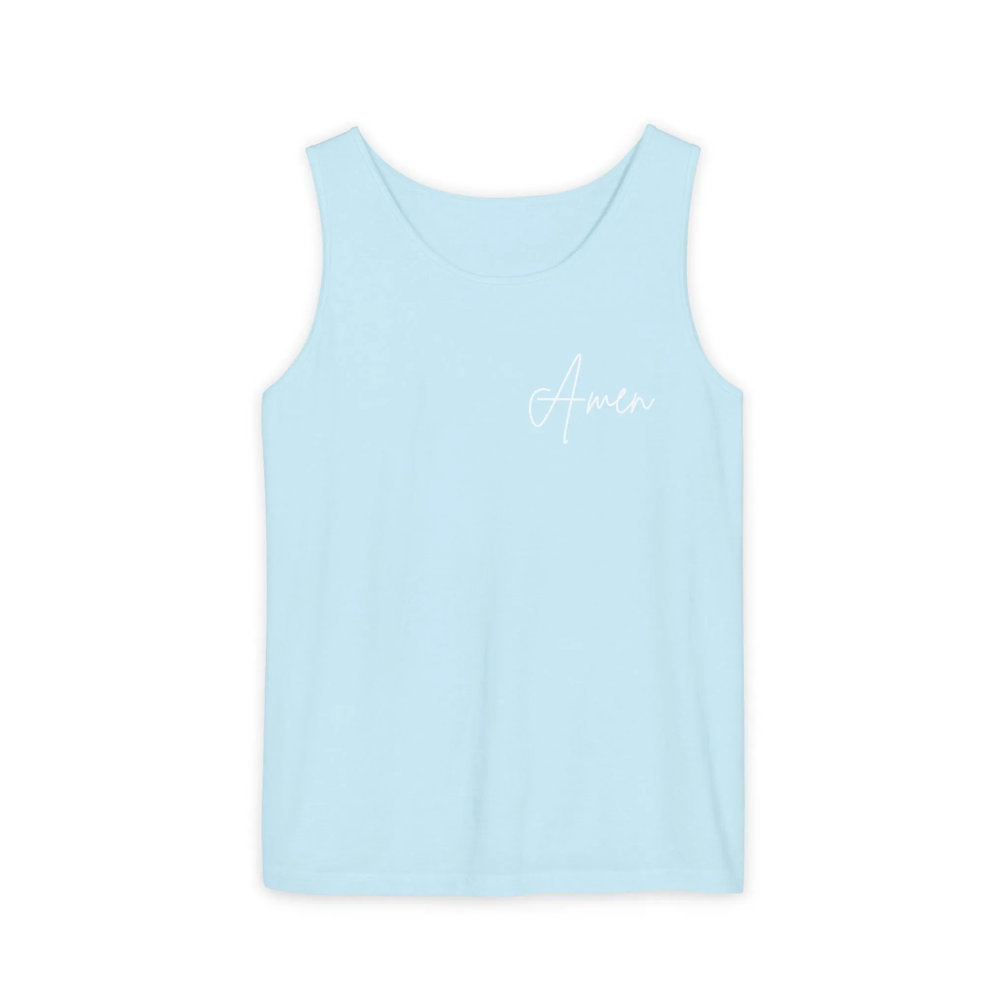 Inspirational Unisex Tank Top - "Amen" | Perfect for Summer, Workouts, Gratitude | Gift for Faith, Relaxation, Vacation