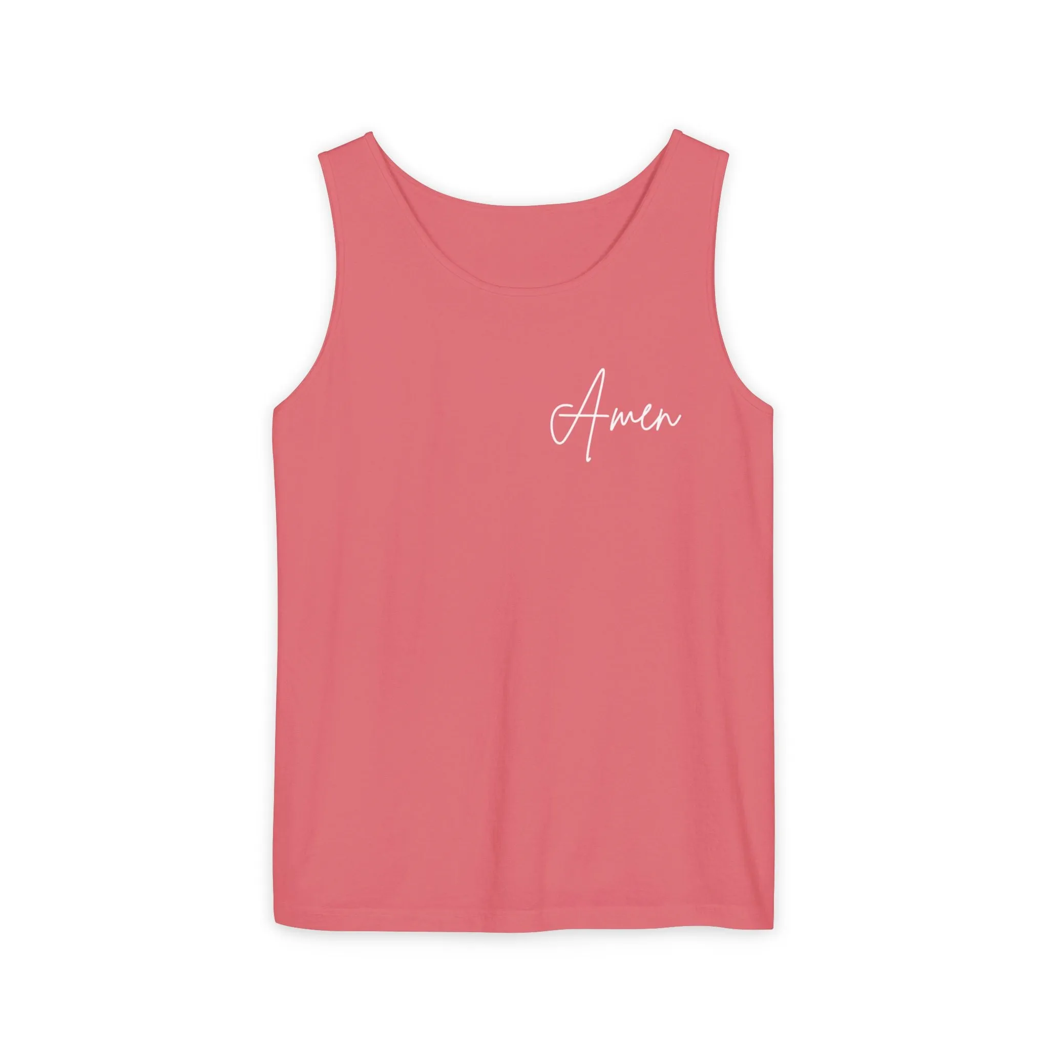 Inspirational Unisex Tank Top - "Amen" | Perfect for Summer, Workouts, Gratitude | Gift for Faith, Relaxation, Vacation