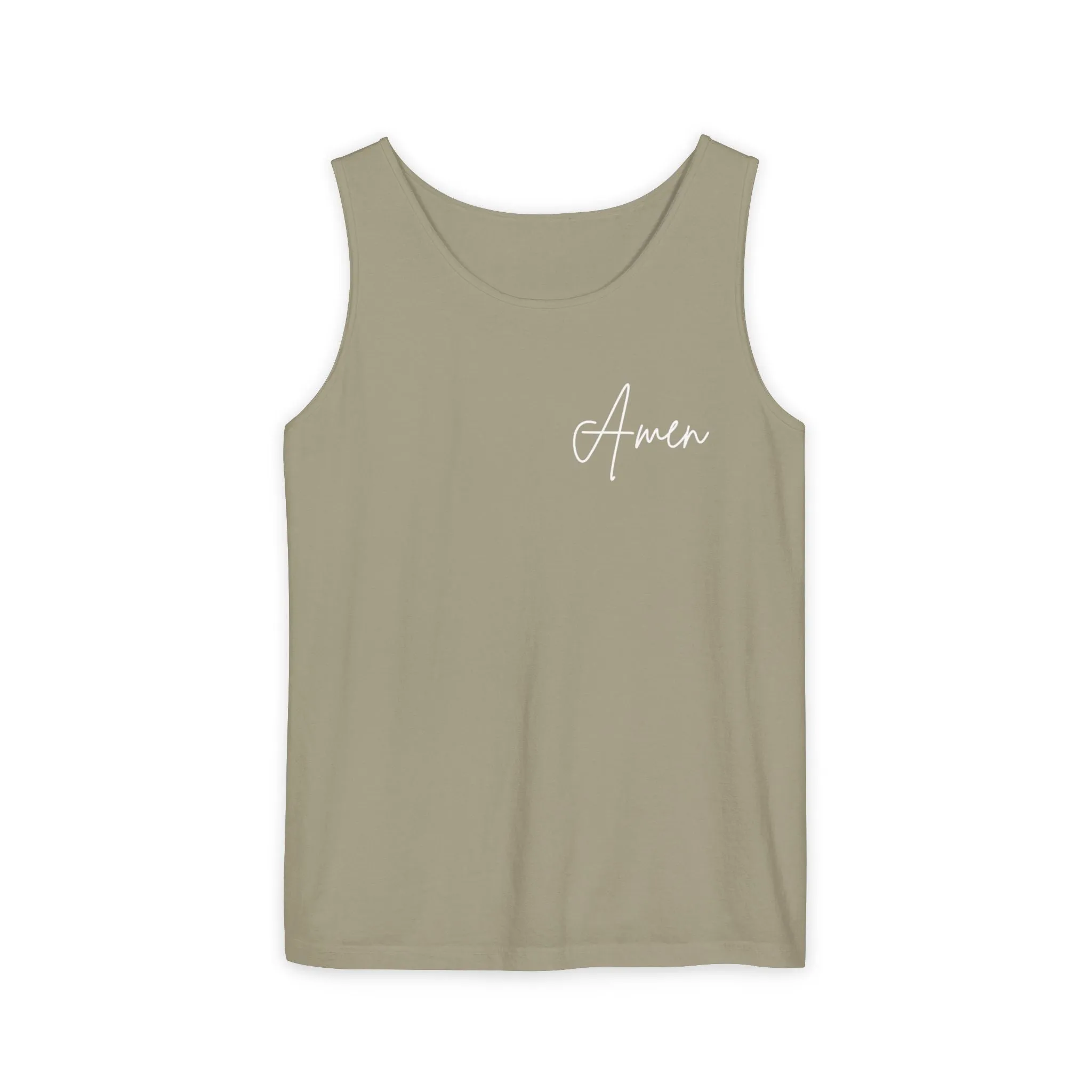 Inspirational Unisex Tank Top - "Amen" | Perfect for Summer, Workouts, Gratitude | Gift for Faith, Relaxation, Vacation