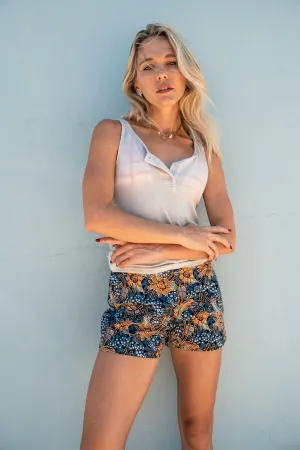 Iridescent Sea Batik Shorts