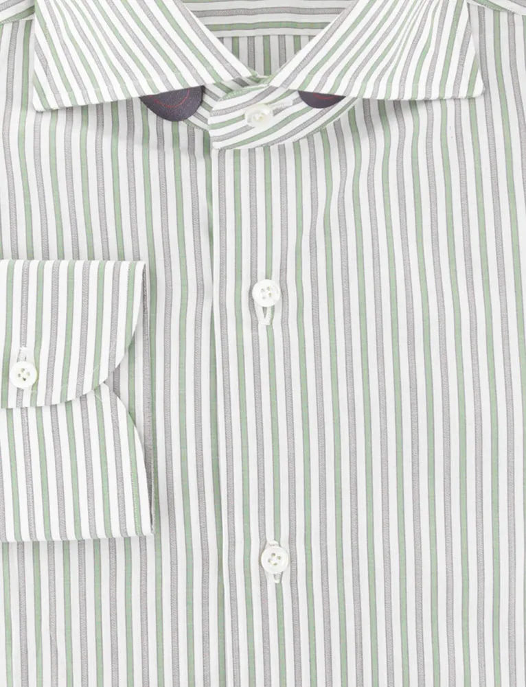 Isaia Green Shirt - Slim