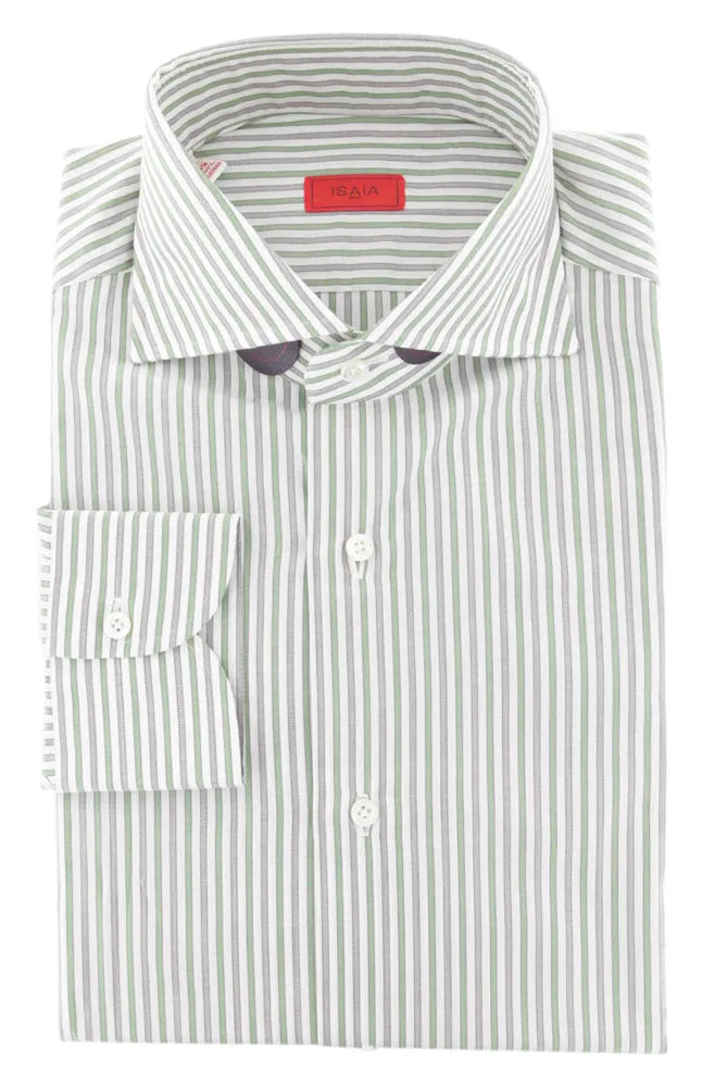 Isaia Green Shirt - Slim