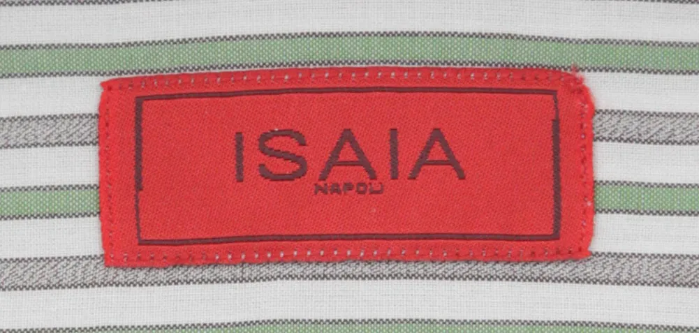 Isaia Green Shirt - Slim