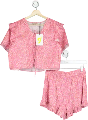 It’s 9pm Pink Floral Two-Piece Set UK 8