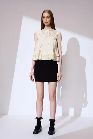 Ivory threadwork top