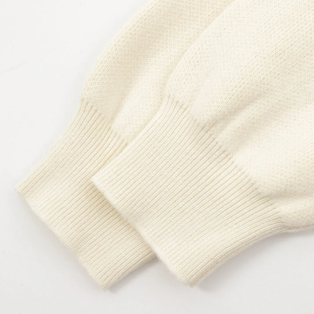 Jacquard pocket knitted sweater
