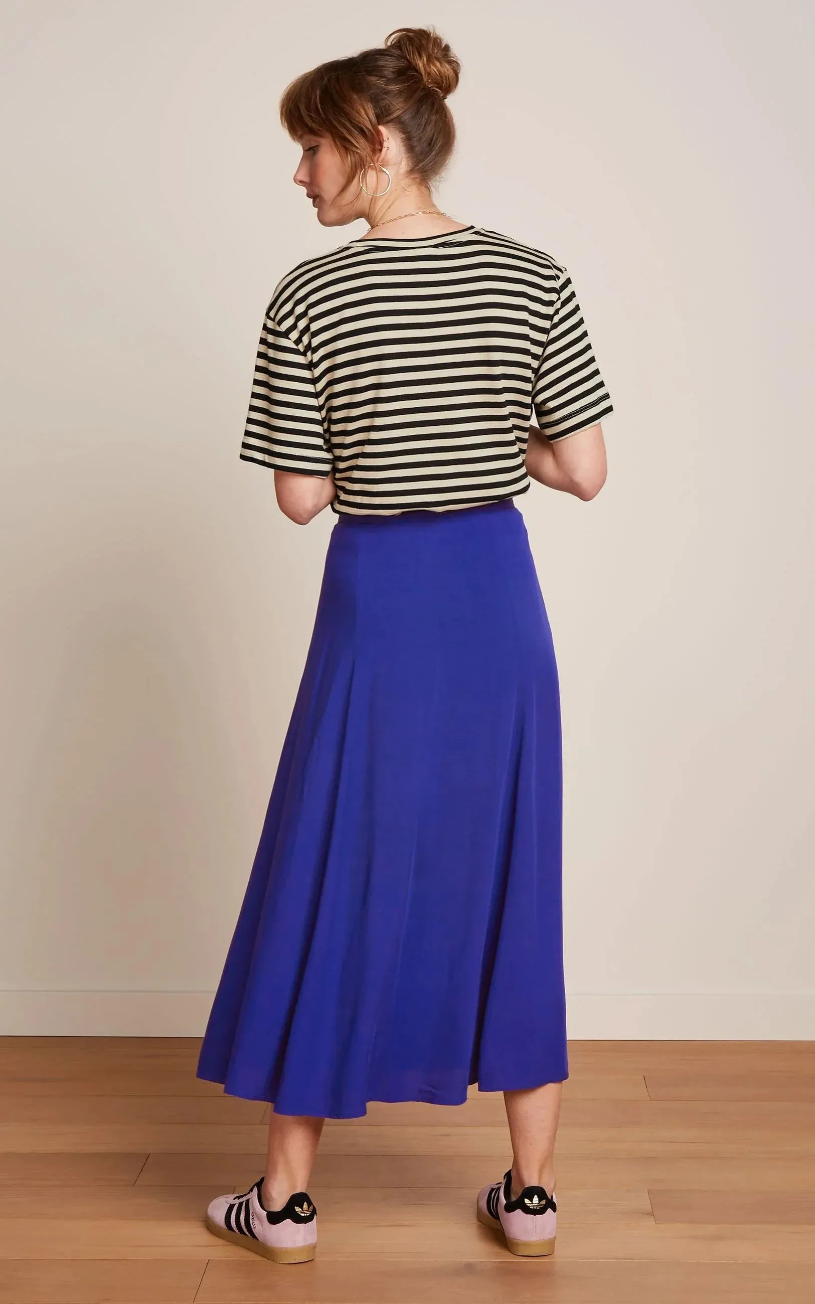 Judy Midi Skirt Atomic Bluing