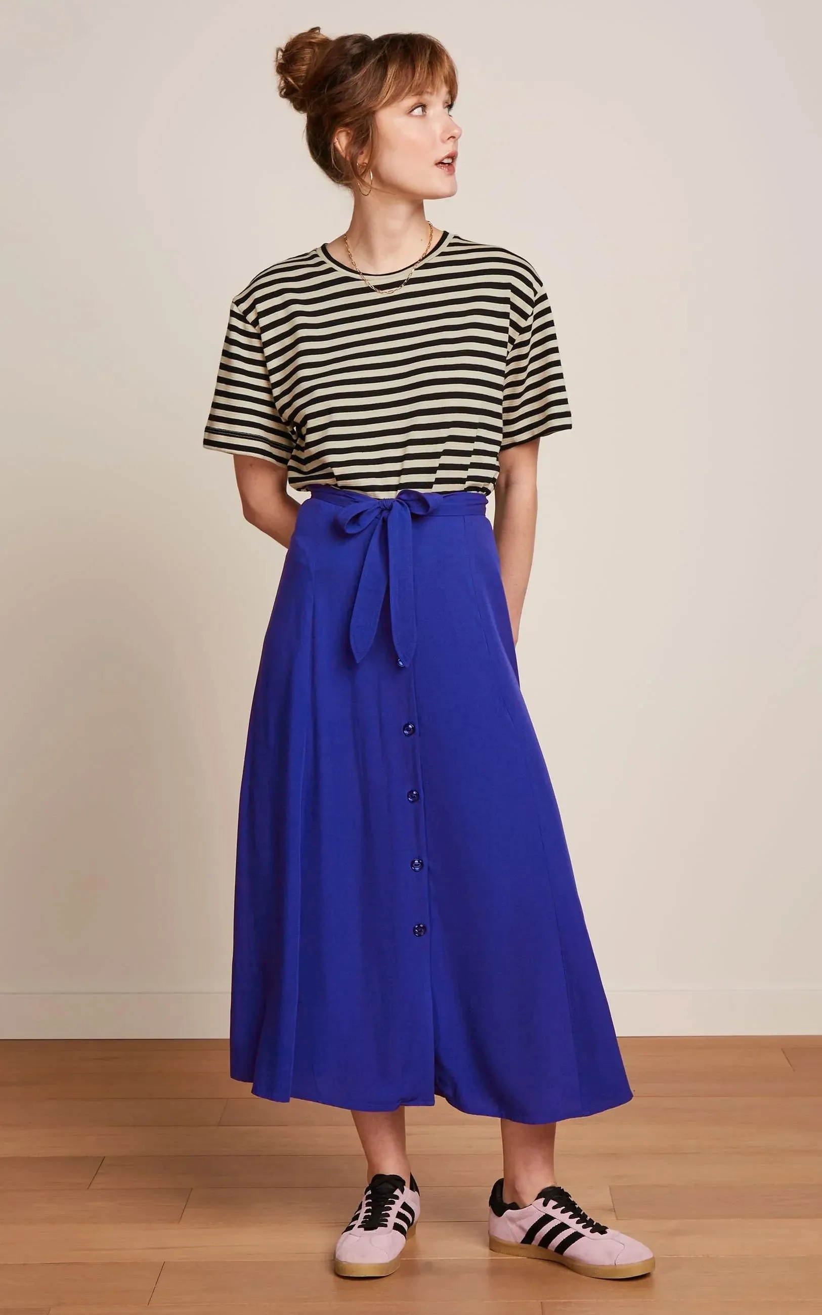 Judy Midi Skirt Atomic Bluing