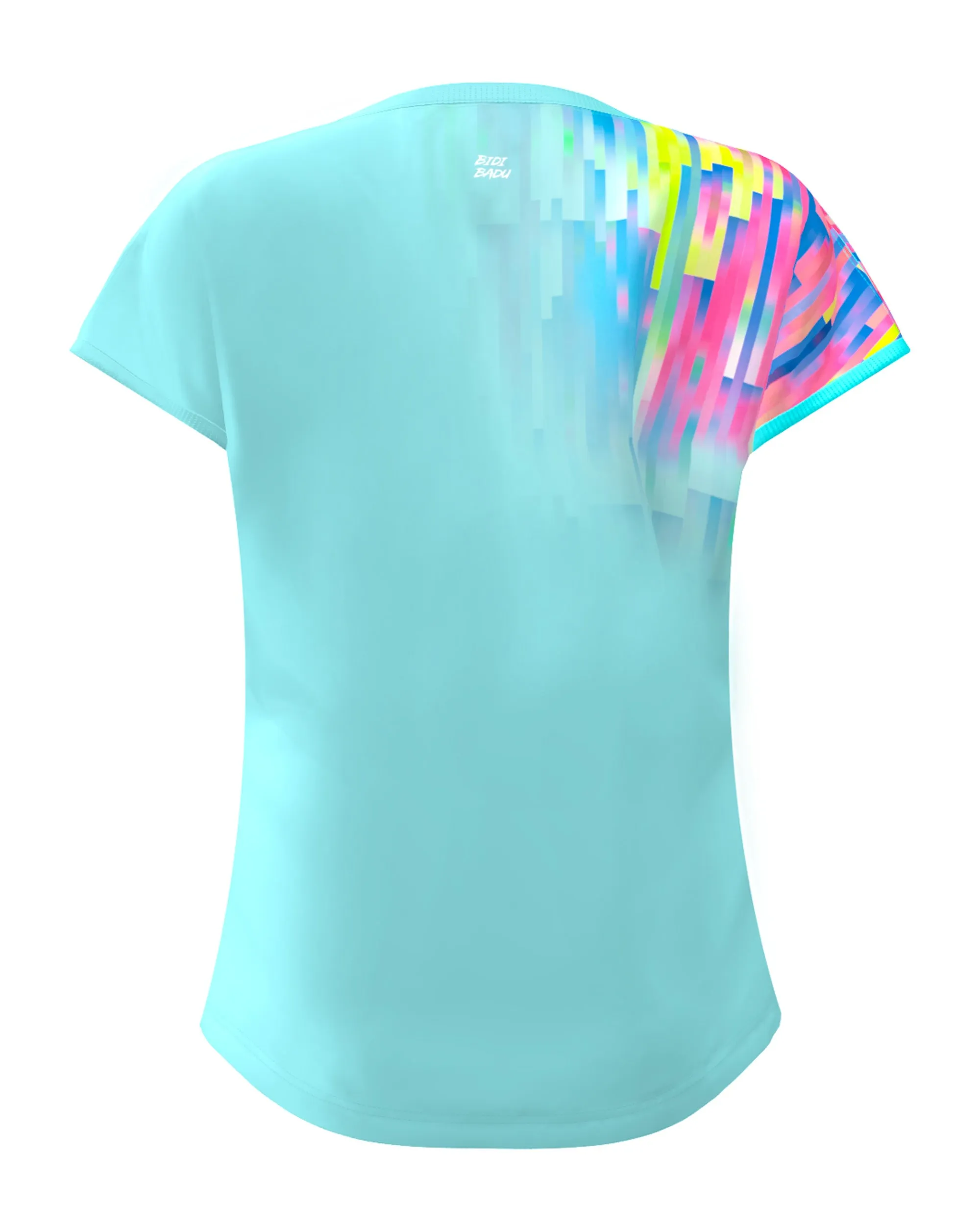 Junior Capsleeve Aqua Tee- Melbourne
