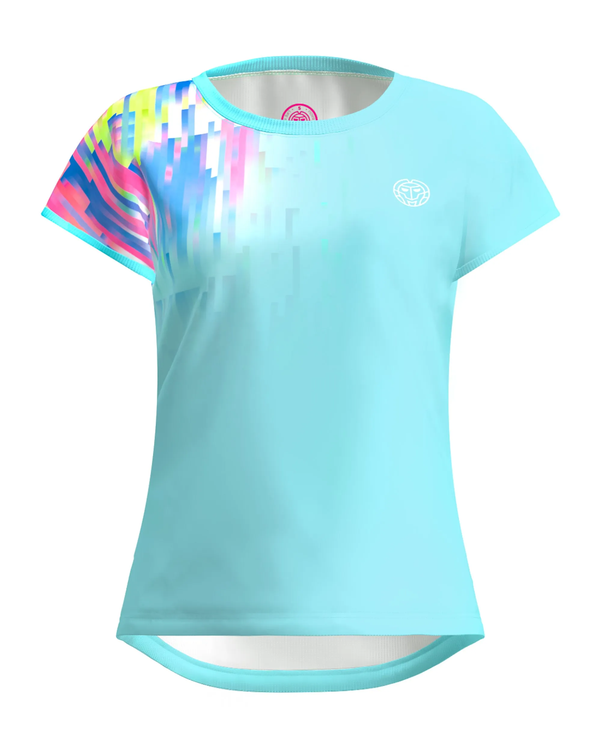 Junior Capsleeve Aqua Tee- Melbourne
