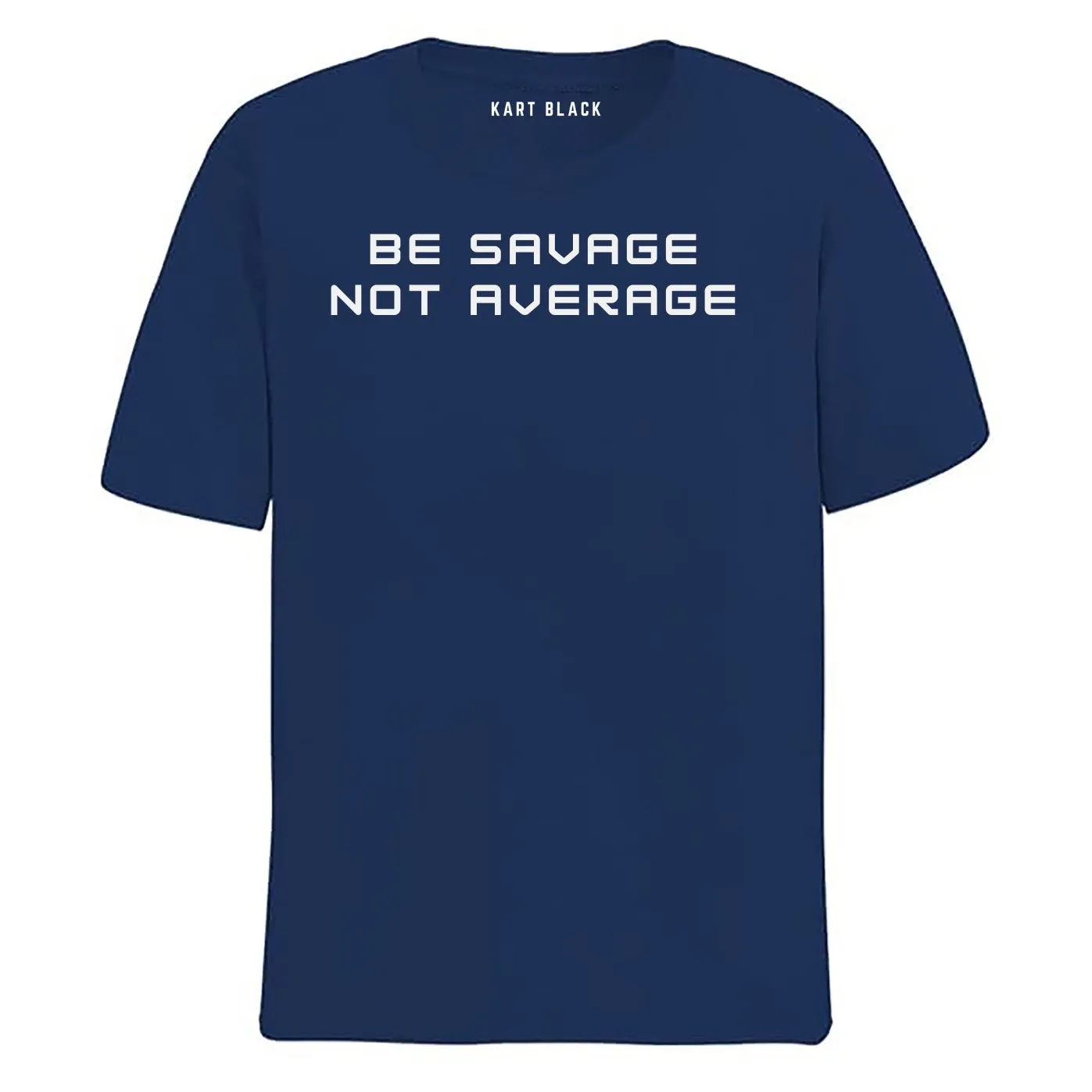 KART BLACK Men's Plus Size Navy Color Tshirts | Regular Fit Round Neck Cotton Tshirts | NVY-SAVAGE