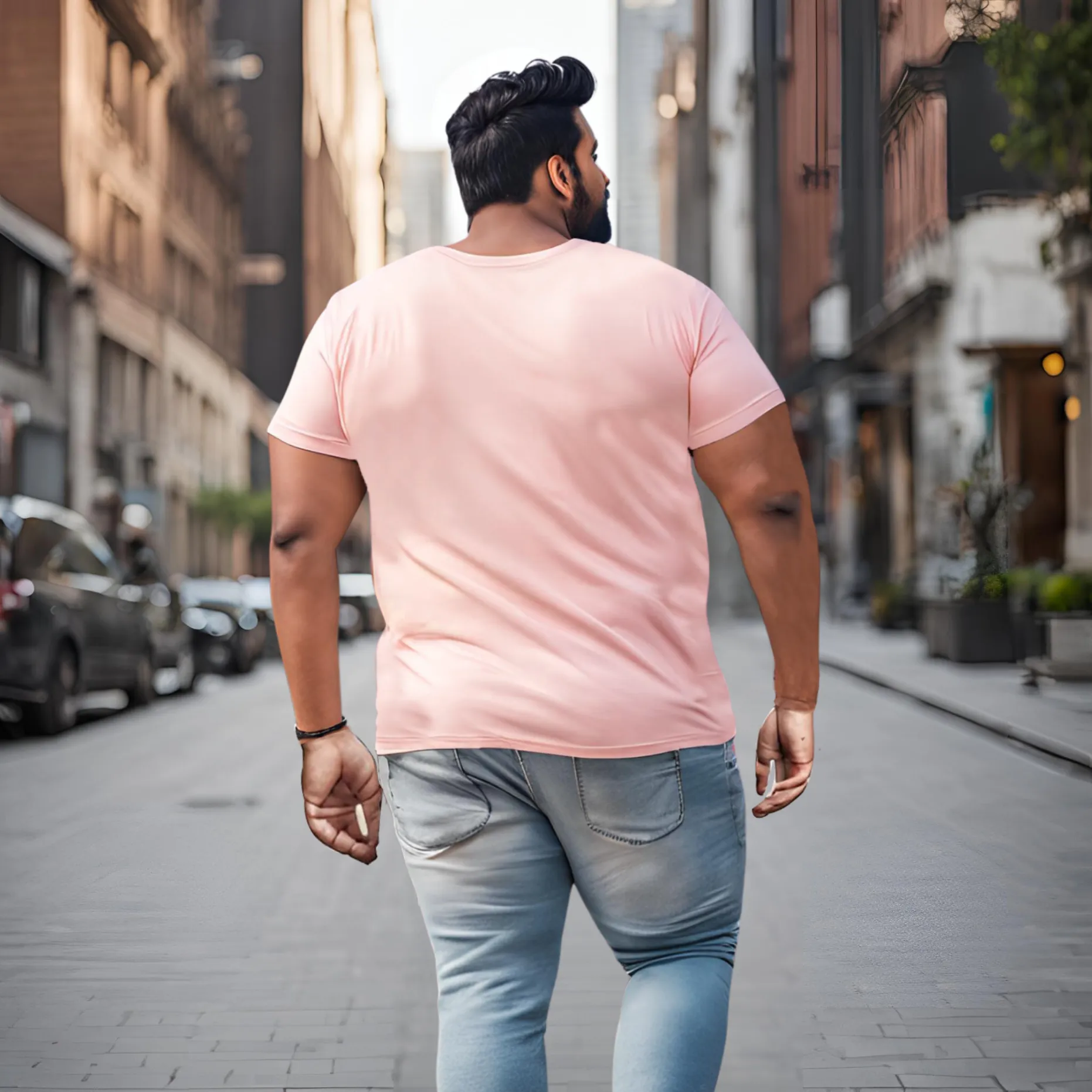 KART BLACK Men's Plus Size Say Yes To Adventure Printed T-Shirts