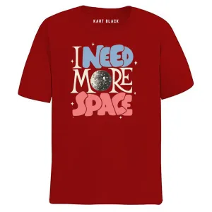 KART BLACK Men's Plus Size Tshirts | Regular Fit Round Neck Cotton Tshirts | MRN-MORE SPACE_3XL