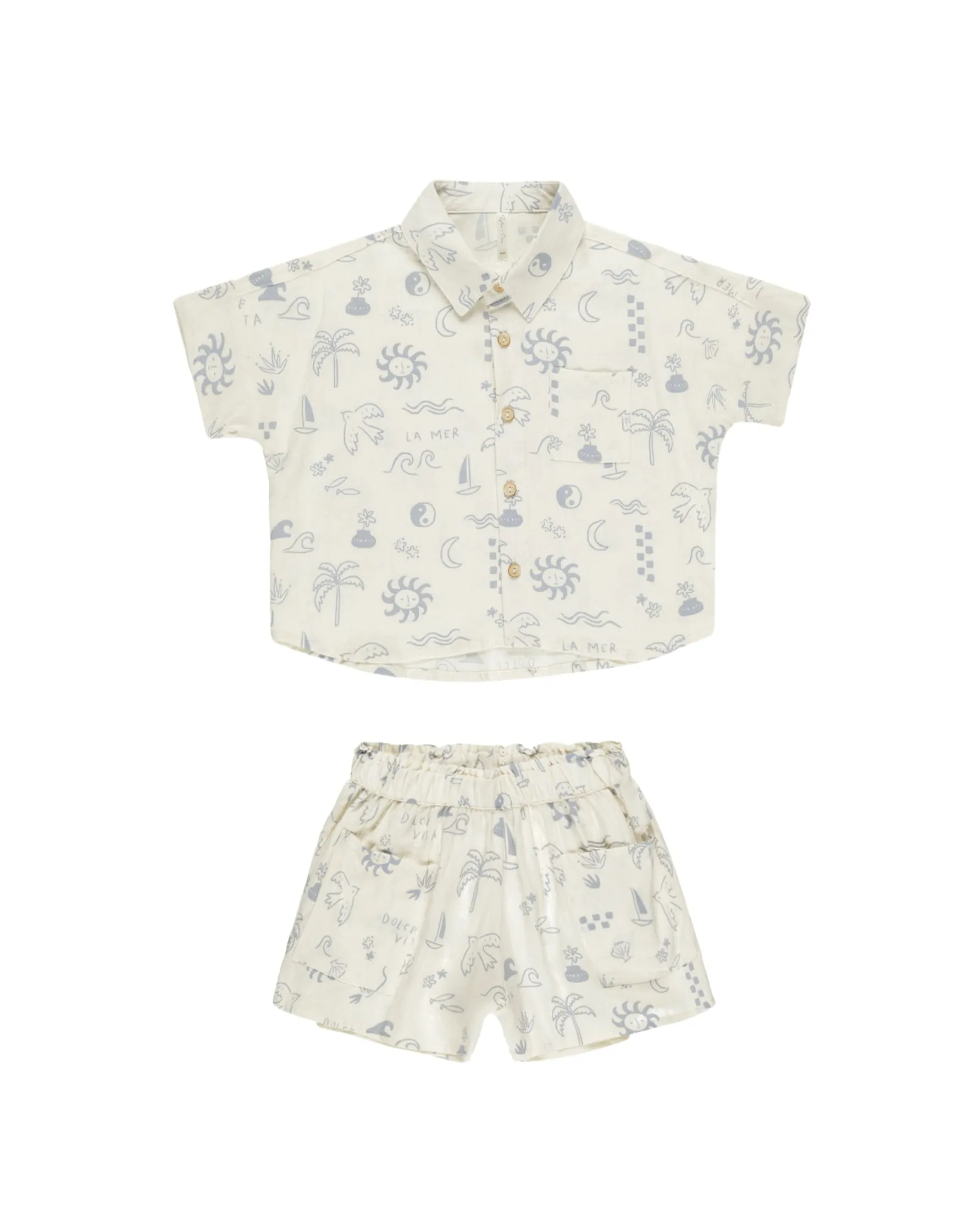Kelli Shirt   Shorts Mediterranean