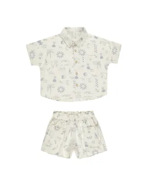 Kelli Shirt   Shorts Mediterranean